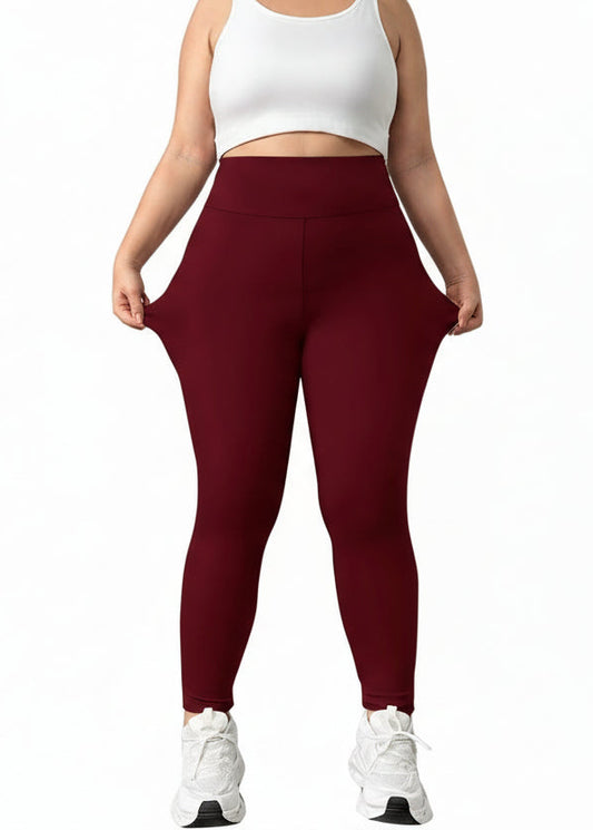 Womens Thickened and Fleece-Lined Leggings