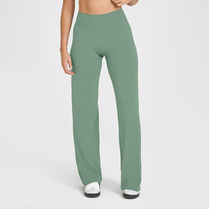 Womens High Waisted Flared Pants
