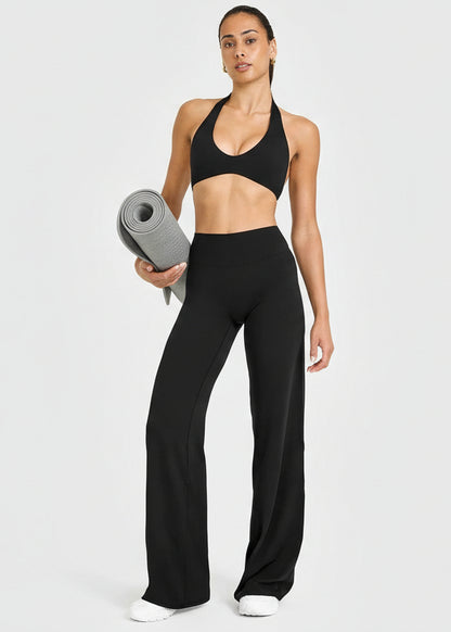 Womens High Waisted Flared Pants